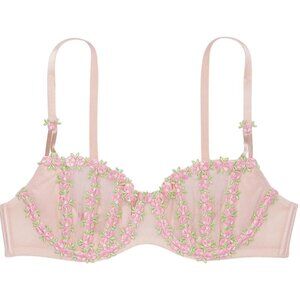 New! Victoria's Secret Rosebud Structure Unlined Balconette Bra 20085